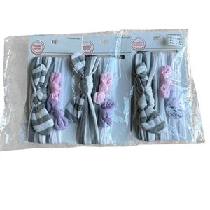 NWT Wonder Nation 3 pack‎ Headwraps Baby Infant Headbands Stripped